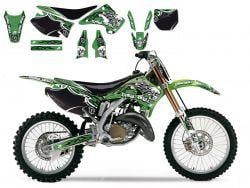 03-08 KX12/25 TRIBAL SKULL 2, BLACKBIRD 8402B DECAL SET