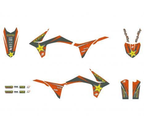 11-12 KTM SXF/SX ROCKSTAR ENERGY, ROCKSTAR TEAM BLACKBIRD, FULL KIT 8537L