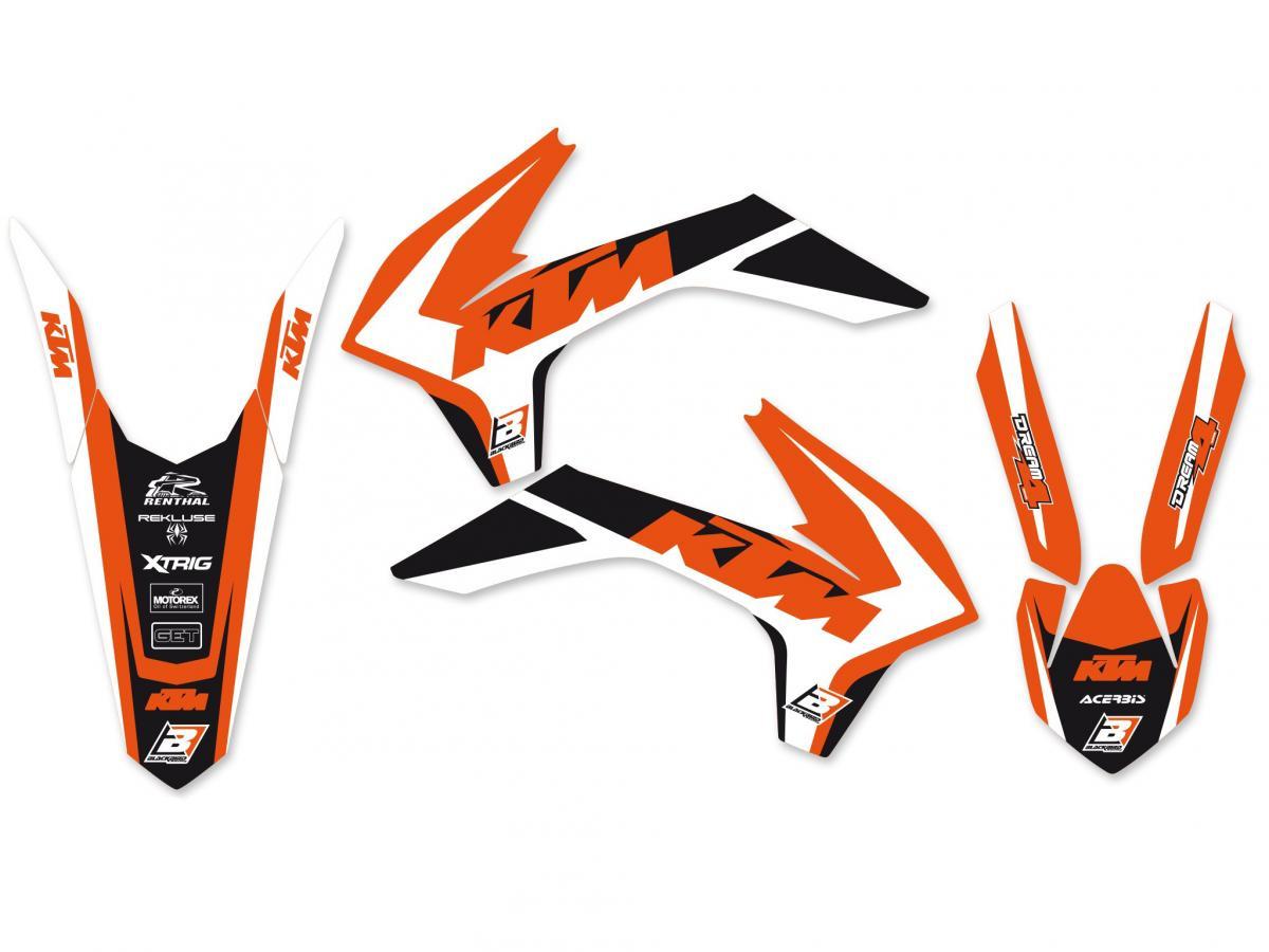 13-15 SX/SXF 14-16 EXC ROCKSTAR, BLACKBIRD FULL TEAM KIT 8538L