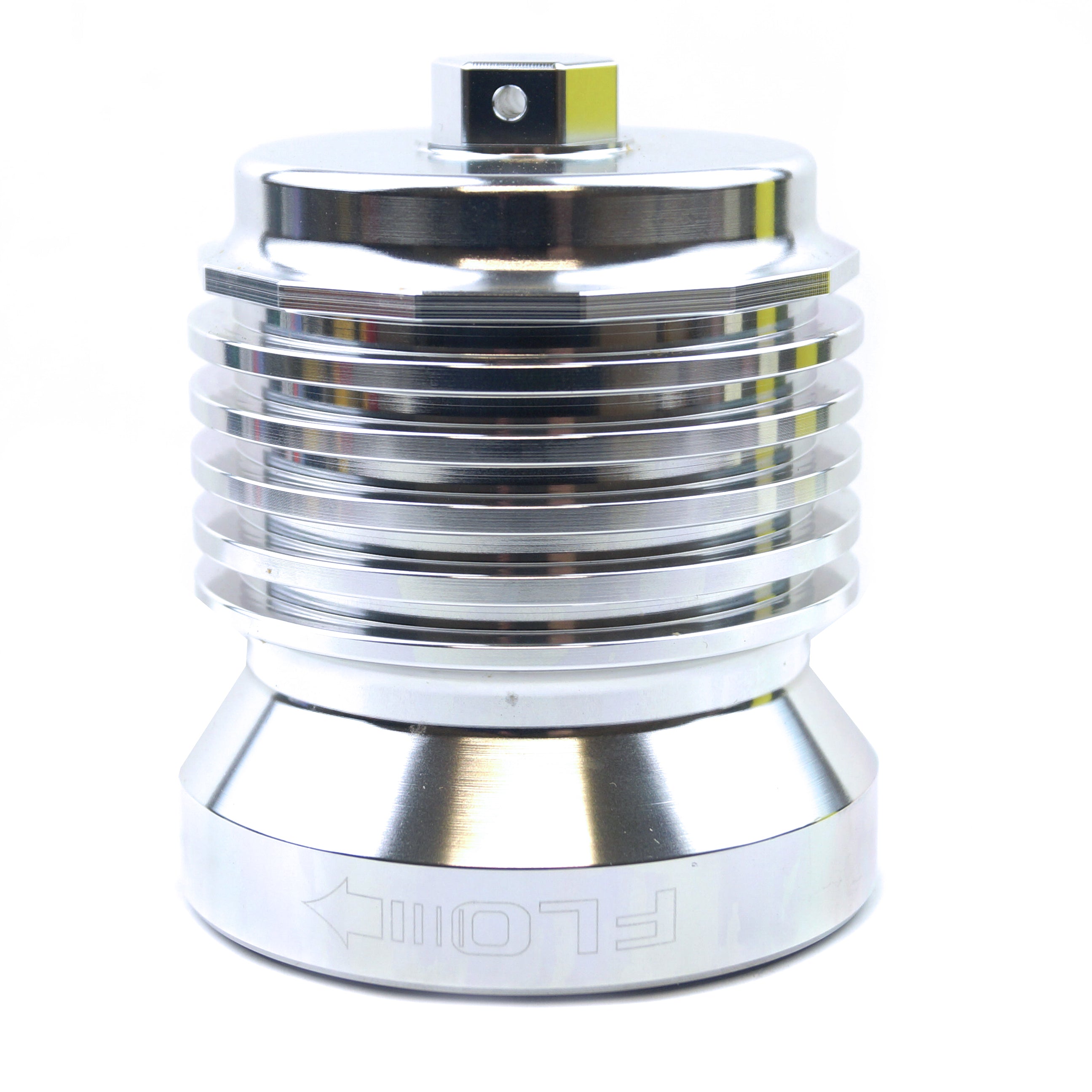 OIL FILTER SPIN ON SILVER, PC RACING S/STEEL PCS6C, REUSABLE