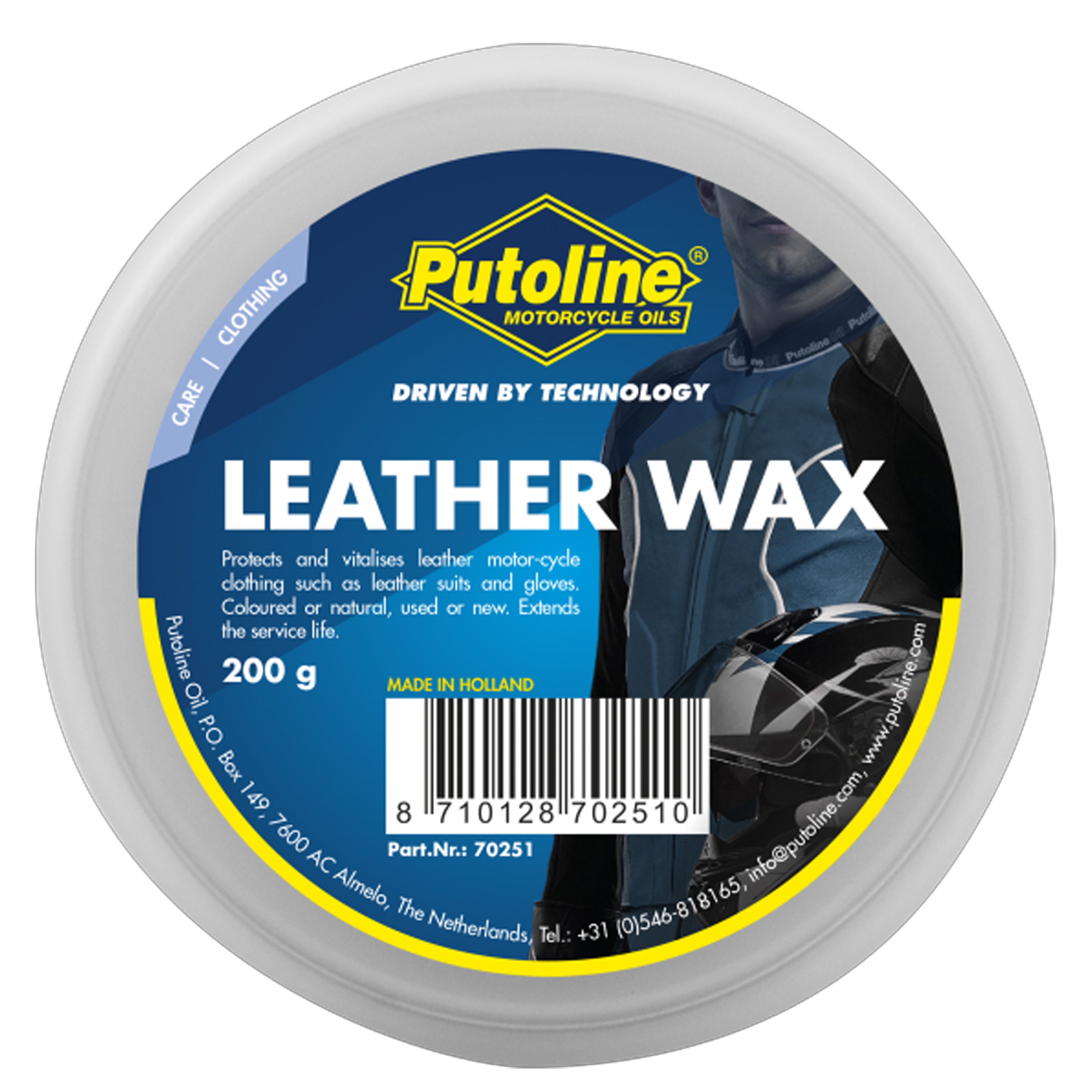 200g LEATHER WAX PUTOLINE L/WAX