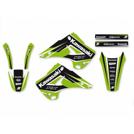03-08 KX125 250 DREAM-4, BLACKBIRD DECAL KIT 2408N