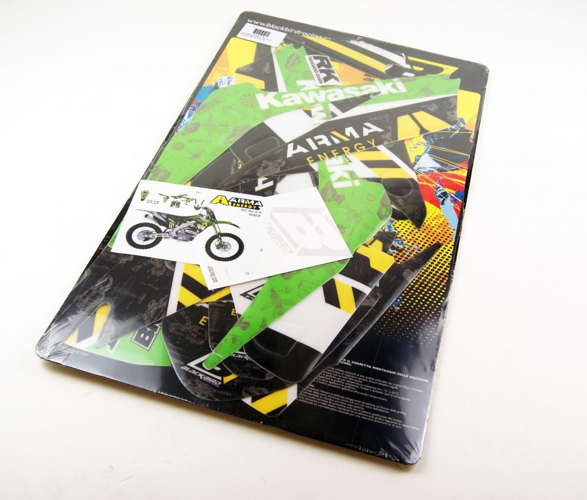 13-16 KXF250 ARMA ENERGY, BLACKBIRD 2421F GRAPHIC KIT