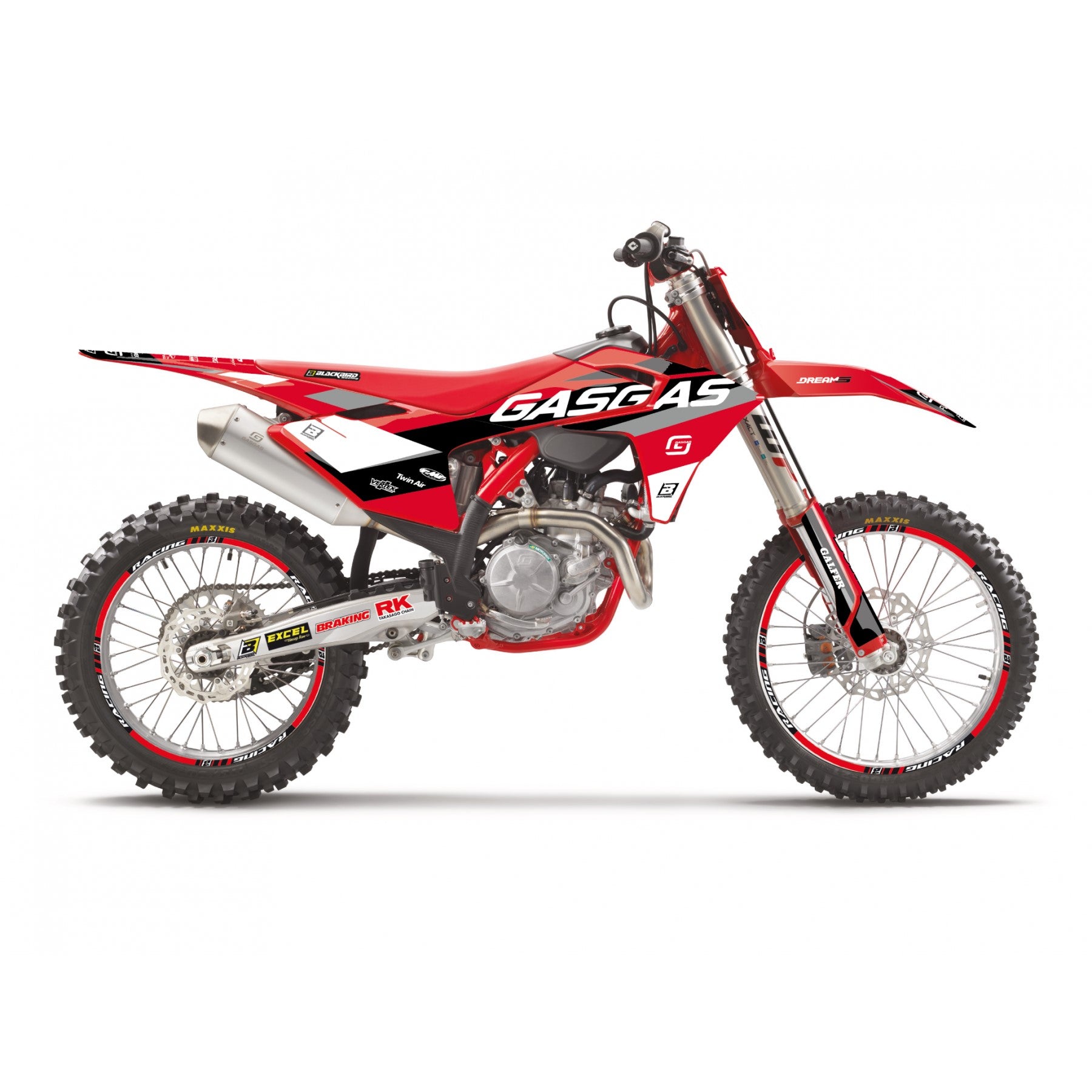 2024-2025 MC/EC GASGAS DREAM 5 CHROME, BLACKBIRD DECAL KIT, 2909ABCRO