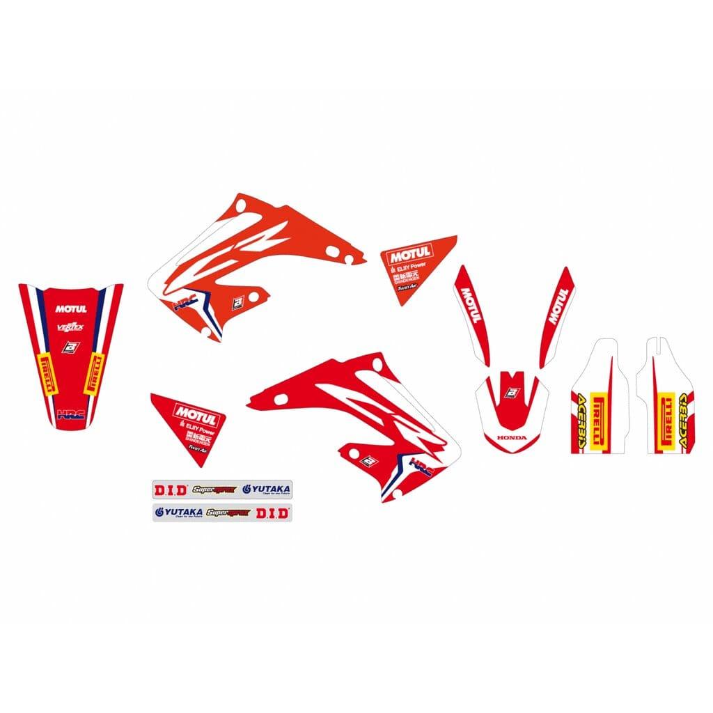 02-07 CR125/250 HONDA HRC, BLACKBIRD 2136R22 DECAL KIT