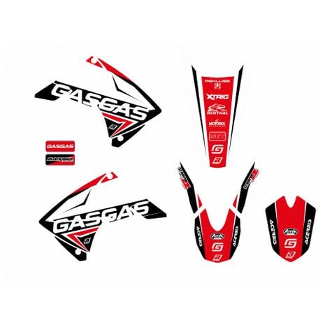 10-11 GASGAS DREAM4 RED, BLACKBIRD DECAL KIT 2904N