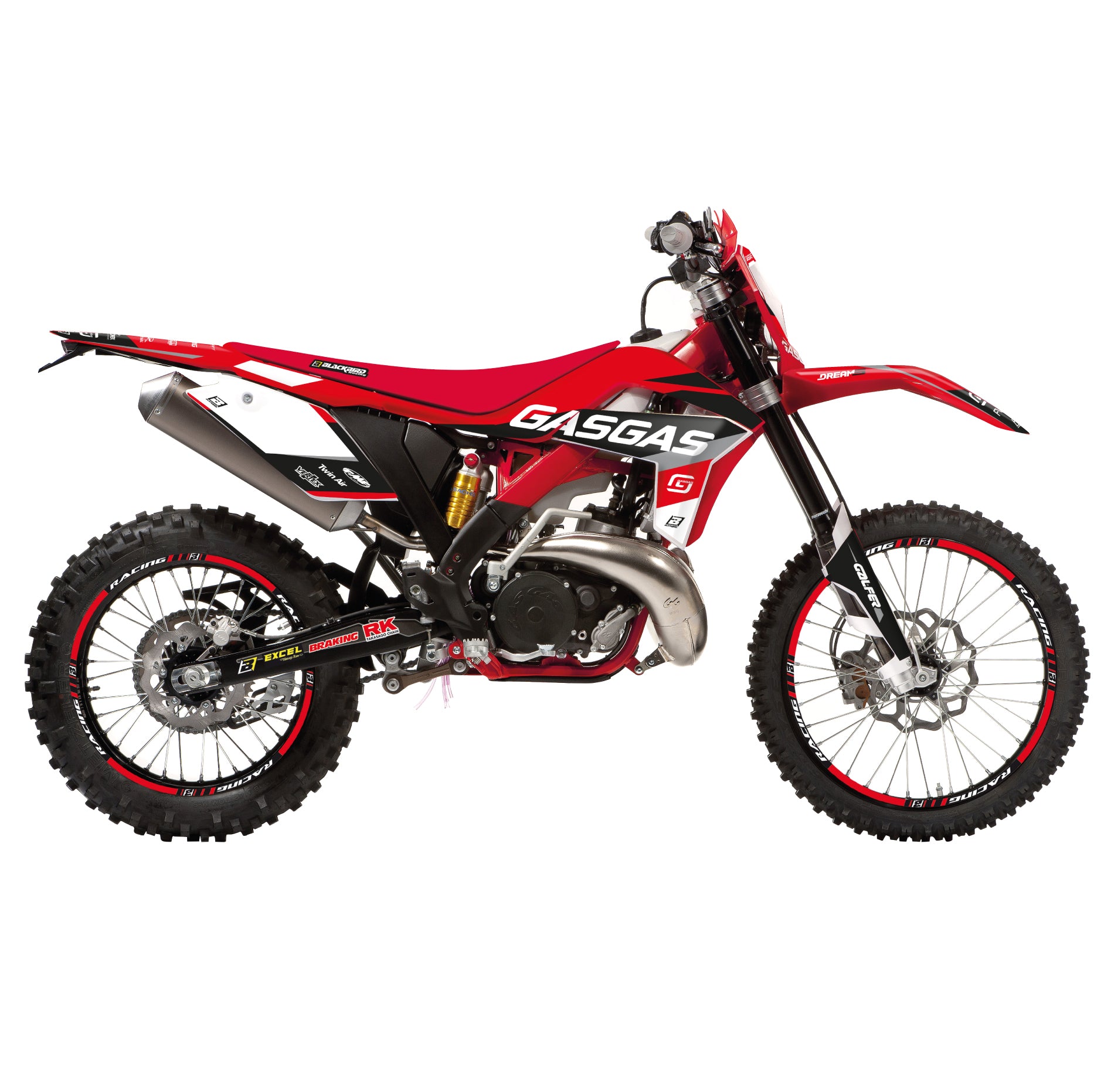 12-17 EC/ECF GAS GAS DREAM 5 CHROME, BLACKBIRD DECAL KIT 2906ABCRO