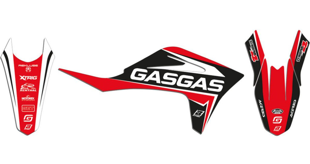 21-22 EC/MC GASGAS DREAM 4 GRAPHICS, BLACKBIRD 2908N DECAL KIT