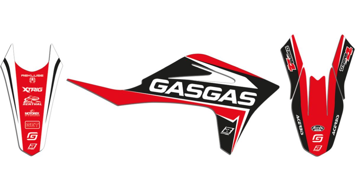 21-22 EC/MC GASGAS DREAM 4 GRAPHICS, BLACKBIRD 2908N DECAL KIT