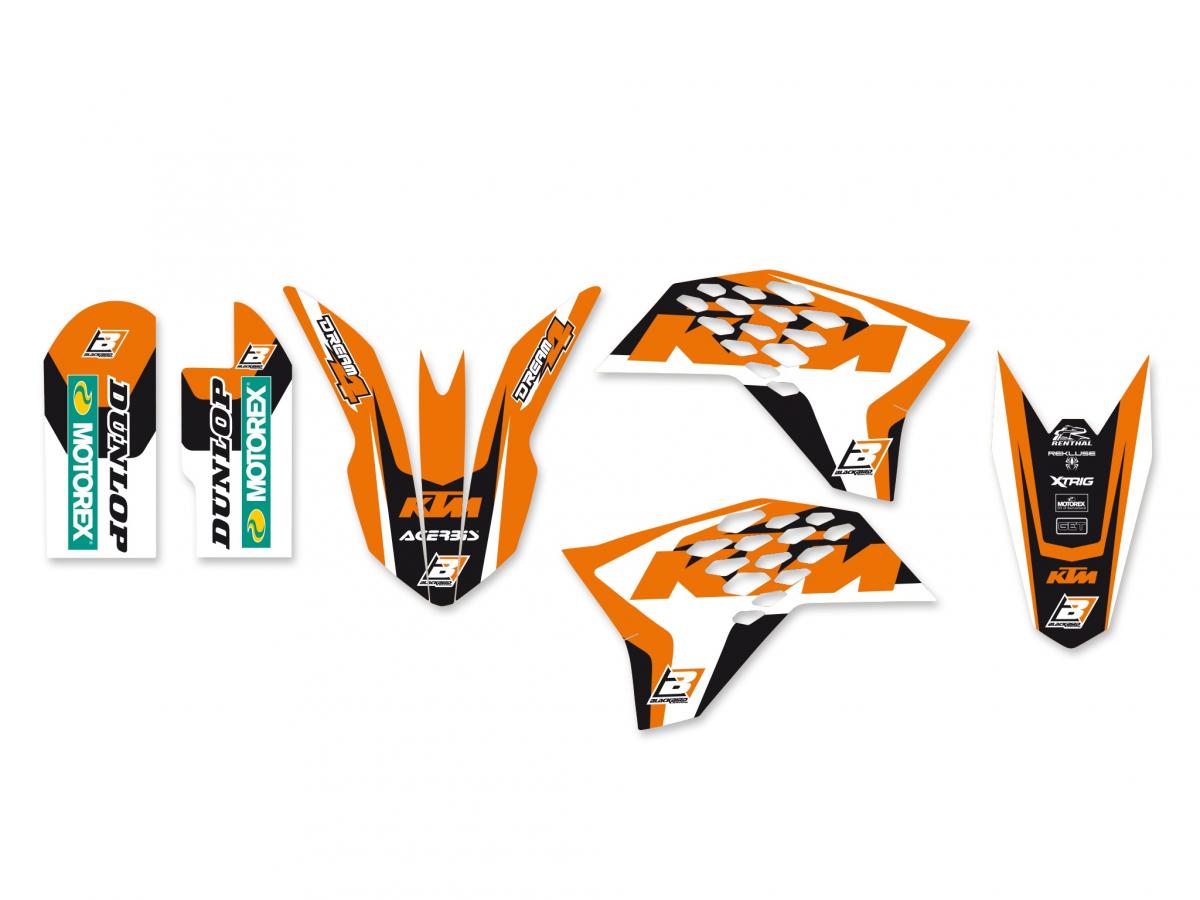 09-15 SX 50 KTM DREAM 4, BLACKBIRD DECAL KIT 2536N
