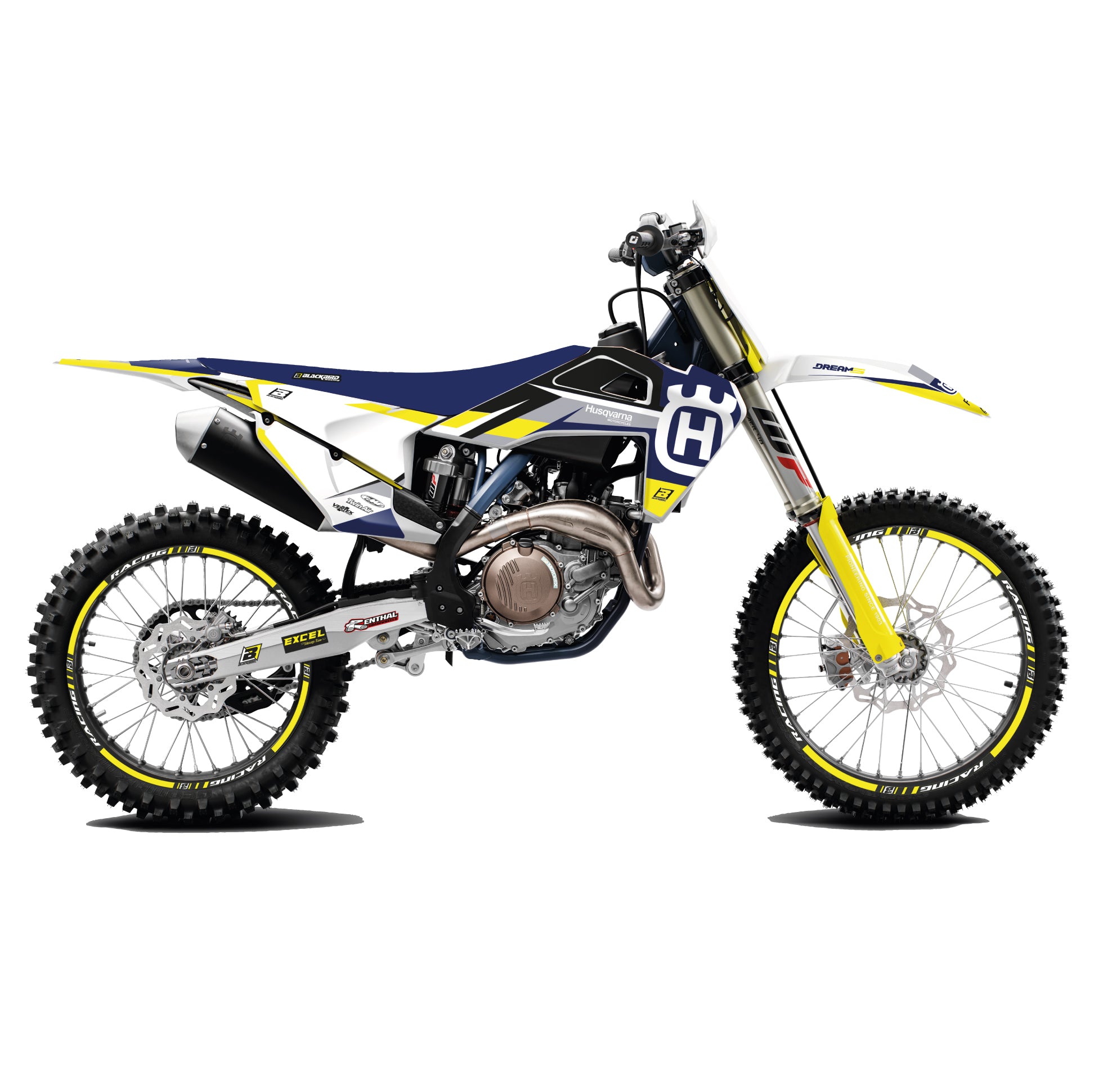 HUSQVARNA FC/TC 19-22 TE/FE 20-23 DREAM5 CHROME, BLACKBIRD DECAL KIT, 2615ABCRO