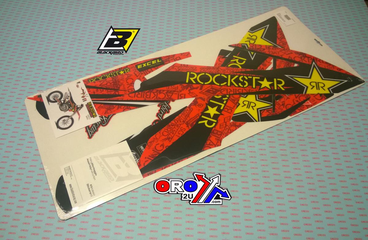 KTM SX/SXF 2019 - 22 ROCKSTAR, BLACKBIRD DECAL KIT, 2547L
