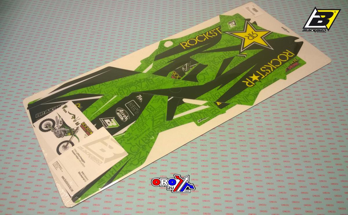 2019-22 KX 450F ROCKSTAR, BLACKBIRD DECAL KIT, 2425L