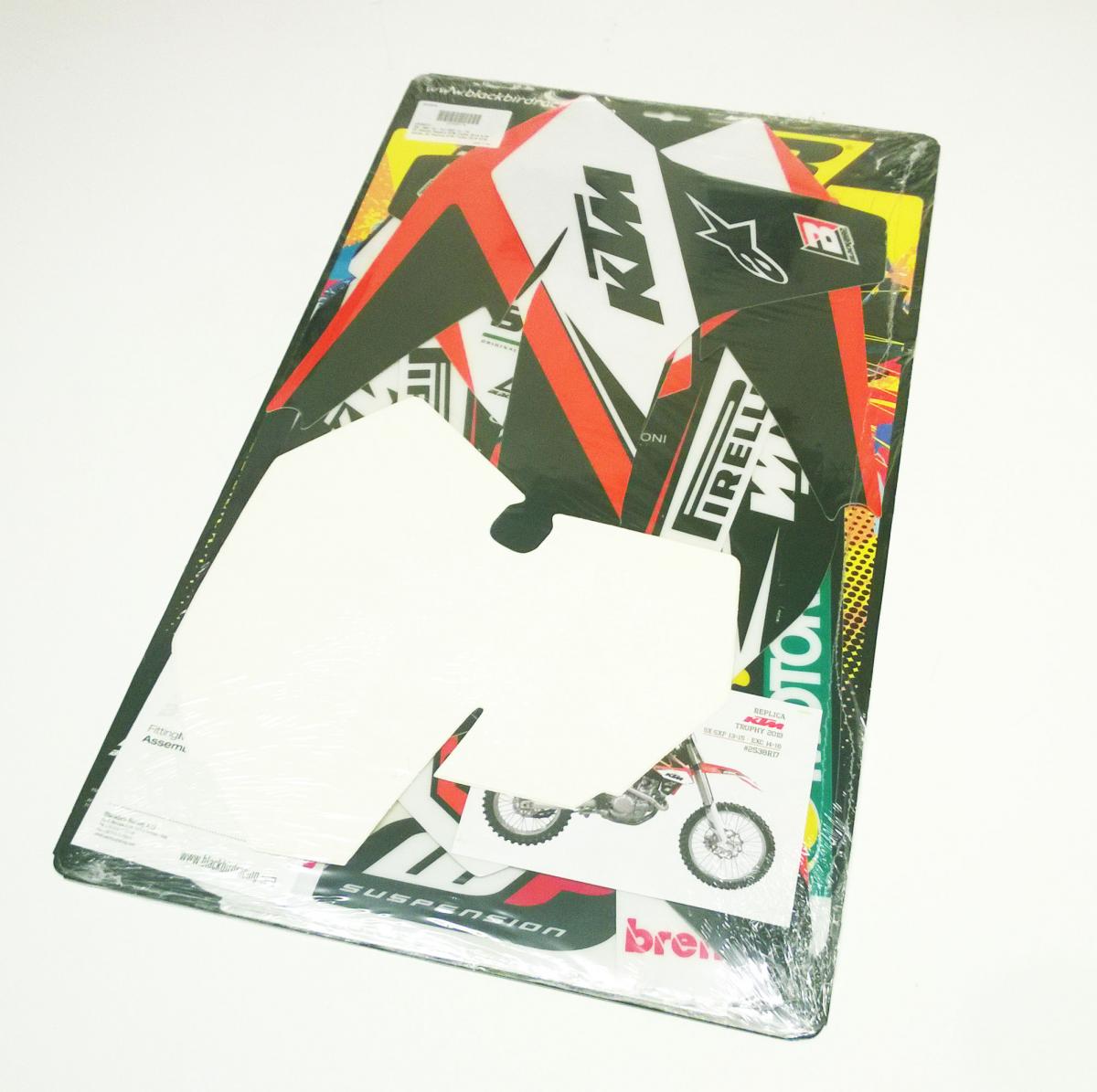 SX SXF KTM TROPHY DECAL KIT, BLACKBIRD 2538R17 DECAL KIT