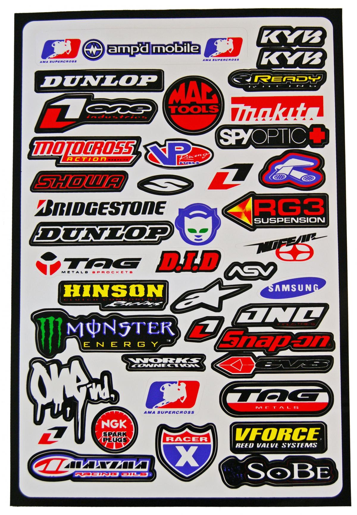 STICKER LOGO SHEET 30x45cm