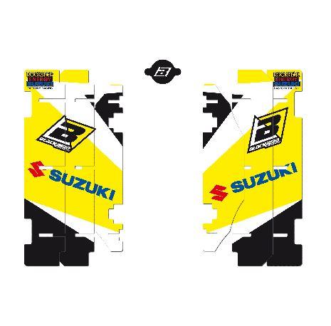 18-22 RMZ450 RAD LOUVER DECAL, BLACKBIRD A304N, SUZUKI