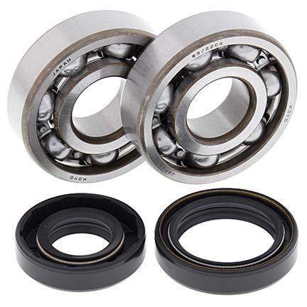CRANKSHAFT BEARING & SEAL KIT, ALLBALLS 24-1008 KX125 88-05