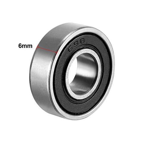 BEARING 698 2RS 8x19x6 SEALED, DUNLOP BEARING / EACH
