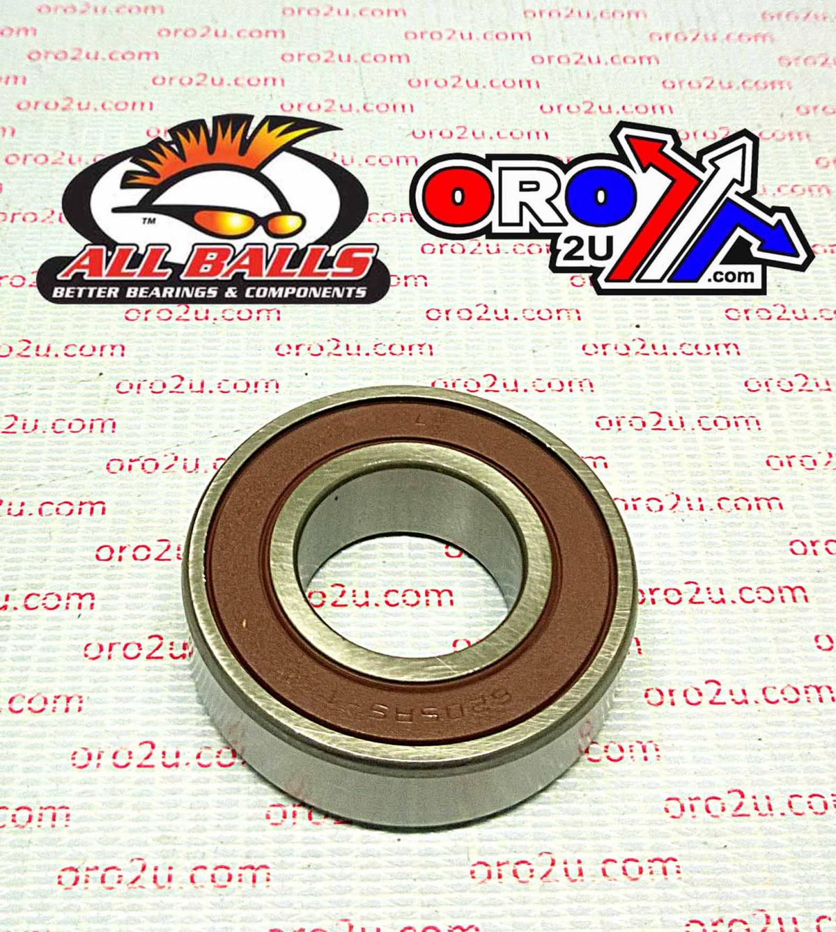 BEARING HD CUSTOM WHEEL, ALLBALLS 6205-2RS-IN, 1 x 52mm x 15mm SEALED