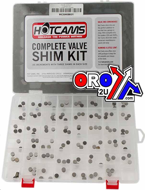 VALVE SHIM KIT 7.48mm 141pcs, HOTCAM HCSHIM01