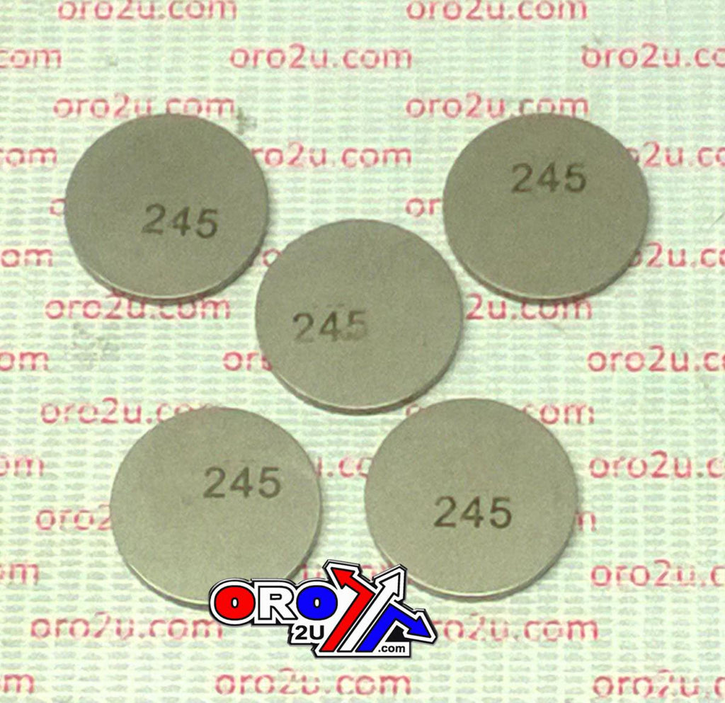 VALVE SHIM 2.45 25mm PK/5 K&L 13-7527