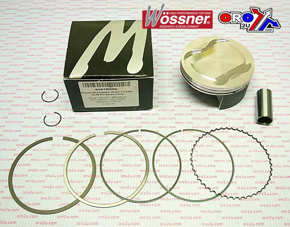 PISTON 00-14 DRZ400 95.50 HC, FORGED WOSSNER KIT 8567D550