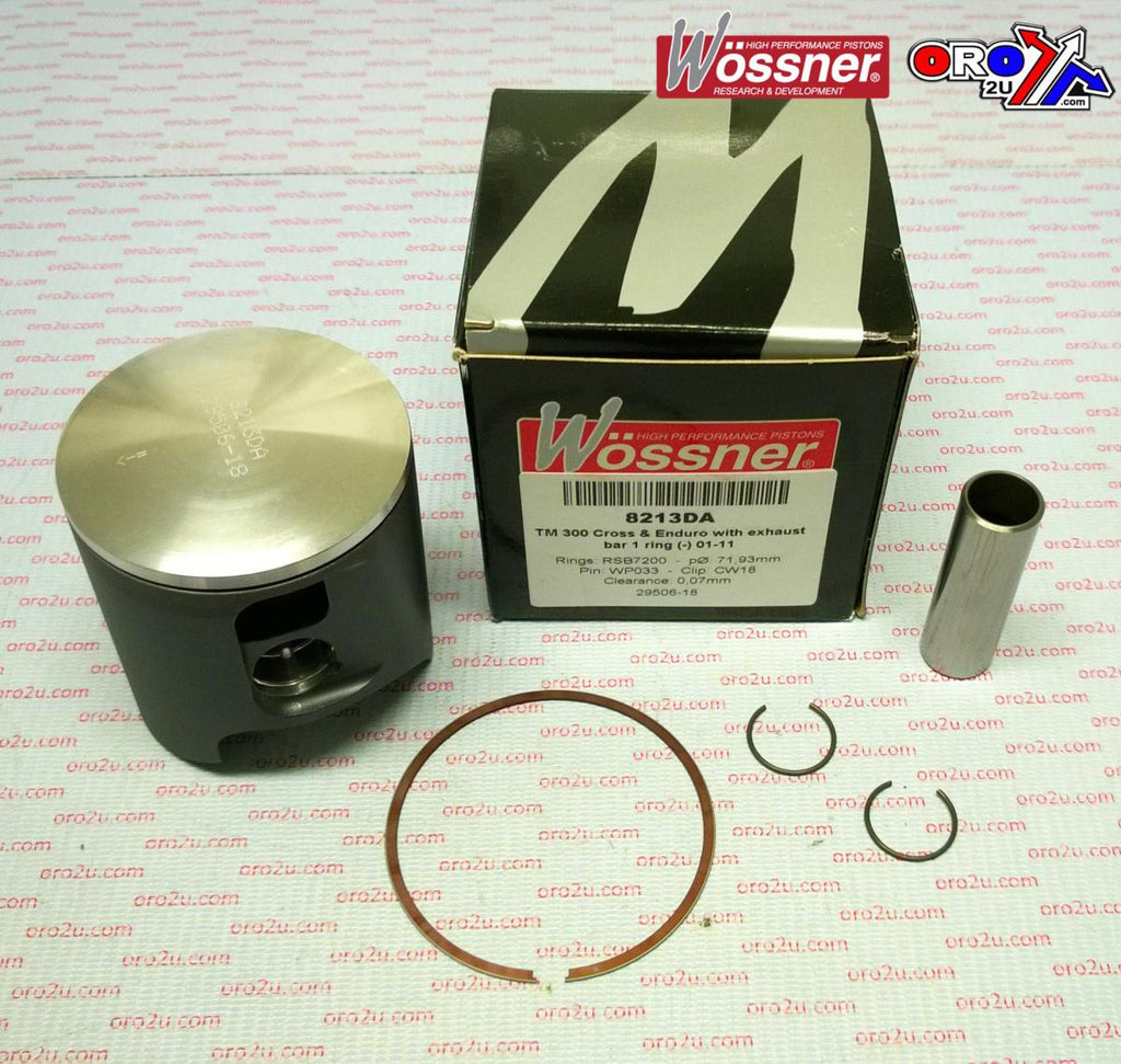 PISTON KIT 01-16 TM300 72.00, FORGED WOSSNER 8213DA