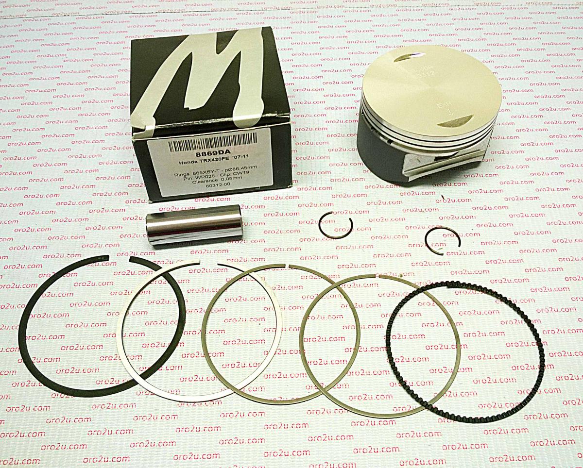 PISTON KIT 07-20 TRX420 87.00, 8869D050 WOSSNER FORGED RANCHE, TRX420FA/FE/FM/TE/TM/FPA/FPE/F