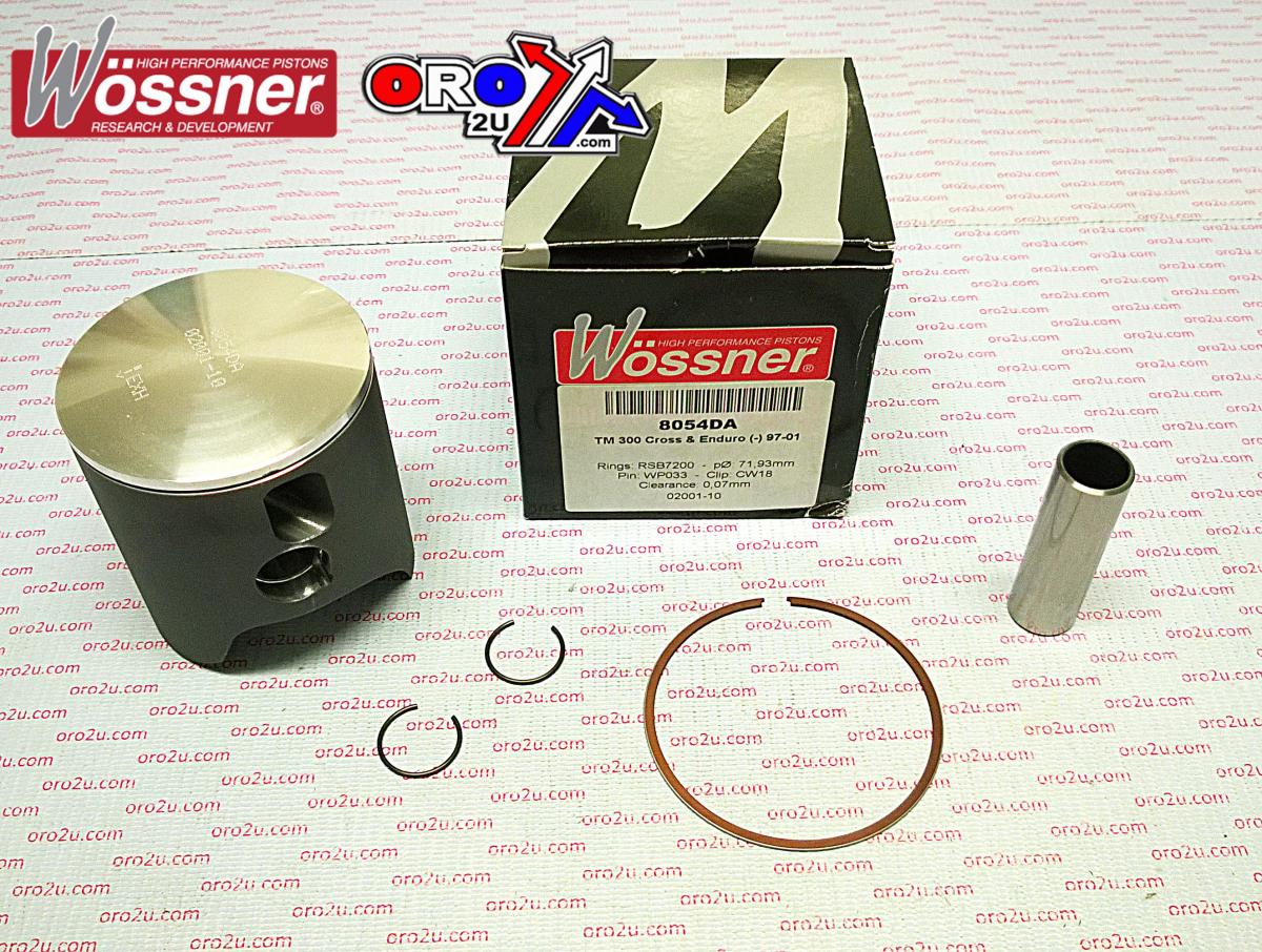 PISTON KIT ALL TM 300 72.00 C, WOSSNER 8054DC MX ENDURO