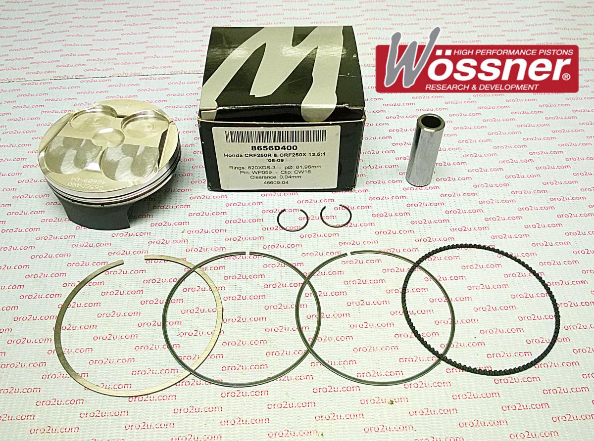 PISTON KIT 96-09 TTR250 74.00, FORGED WOSSNER 8646D100