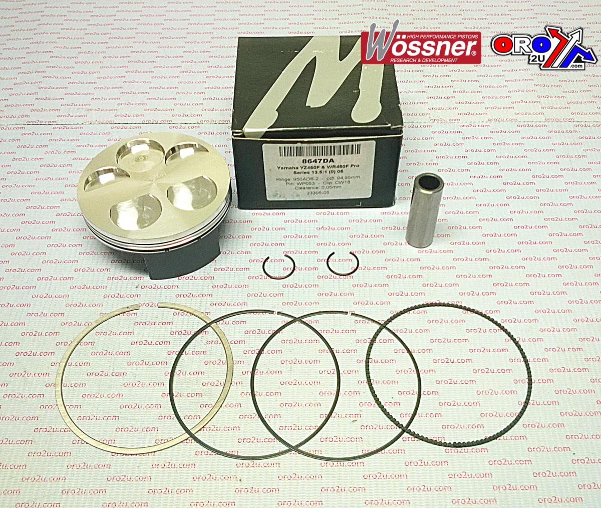 PISTON KIT 05 YZF/WR450F 95 HC, WOSSNER 8647DC