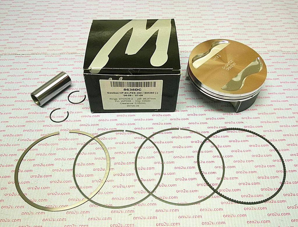 PISTON KIT 06-09 GASGAS 450 97, FORGED WOSSNER 8638DC