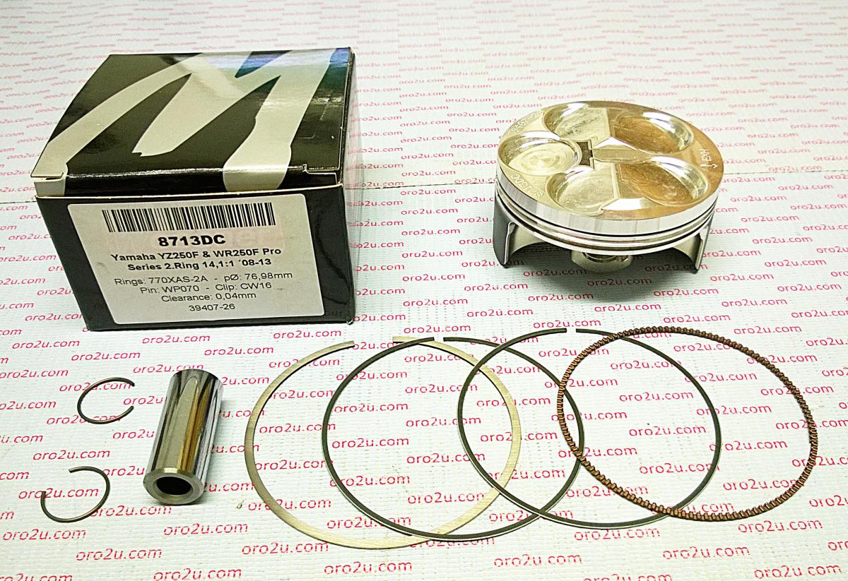 PISTON KIT YZF WRF 250 2-RING, WOSSNER 8713DA 08-13 77mm, 5XC-11631-00-00