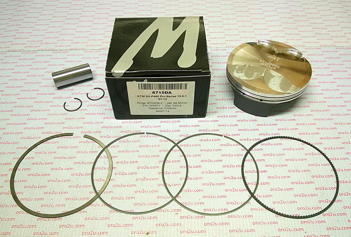 PISTON KIT SX-F450 KTM HC 97, FORGED WOSSNER 8715DC