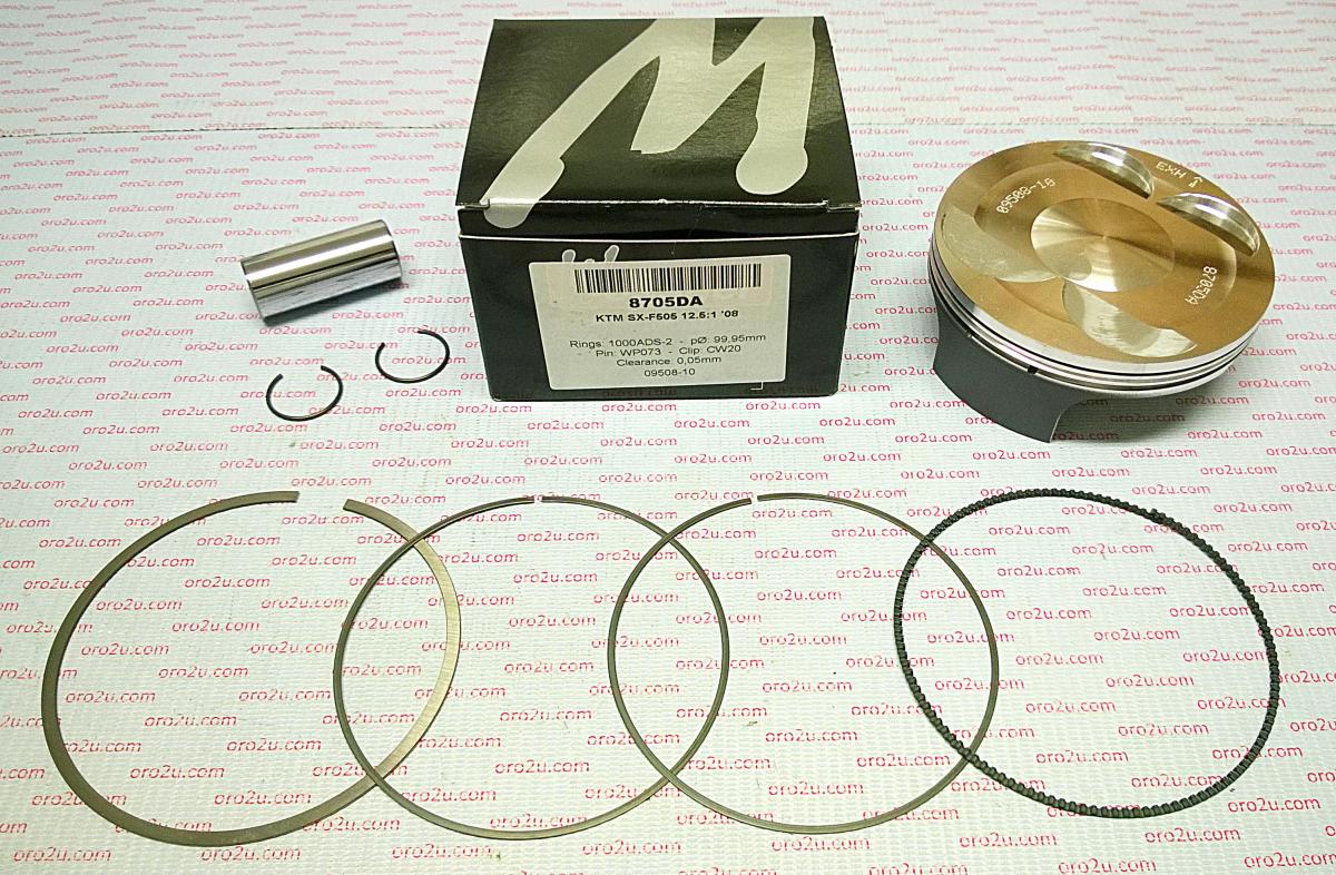 PISTON KIT SX-F505 KTM 100mm, FORGED WOSSNER 8705DB 776300073000