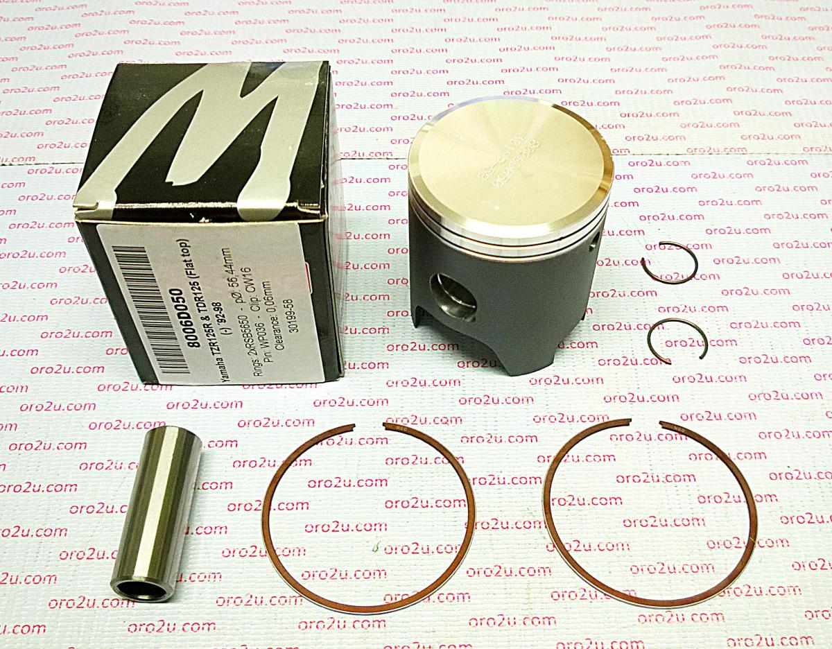 PISTON KIT 93-97 TZR125 57.00, FORGED WOSSNER 8006D100