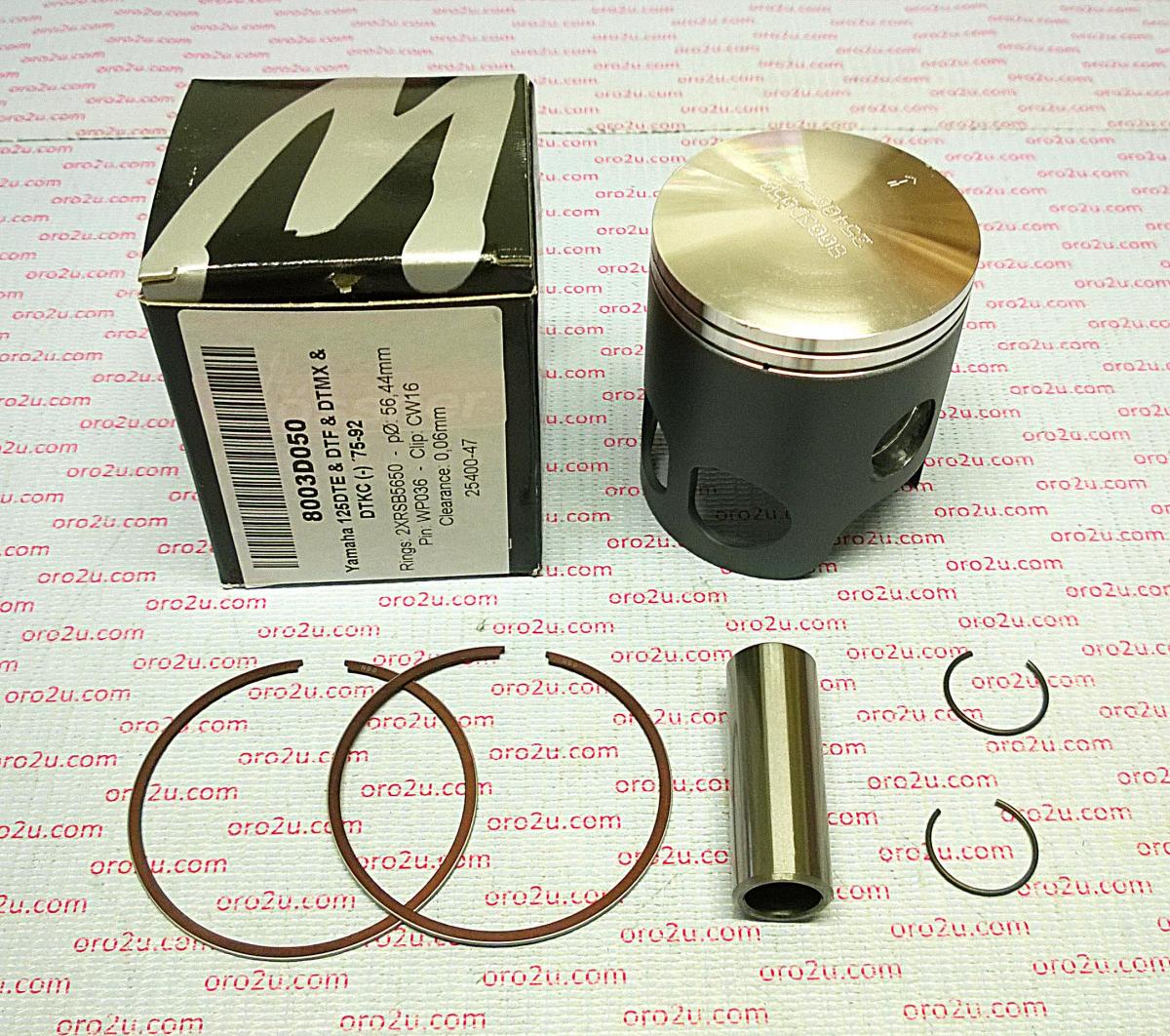 PISTON KIT DT RD 125 56.00, WOSSNER 8003DA YAM 75-92