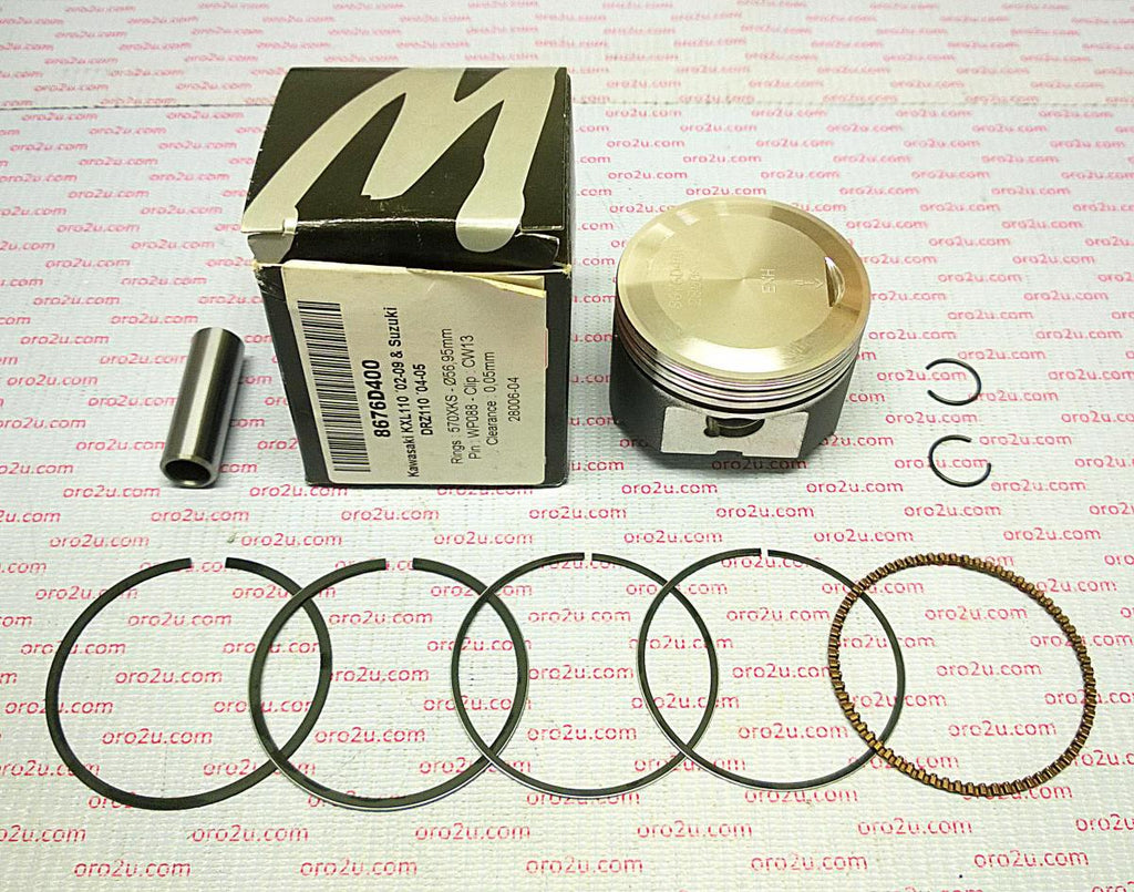 PISTON KIT KLX DRZ 110 57.00, FORGED WOSSNER 8676D400