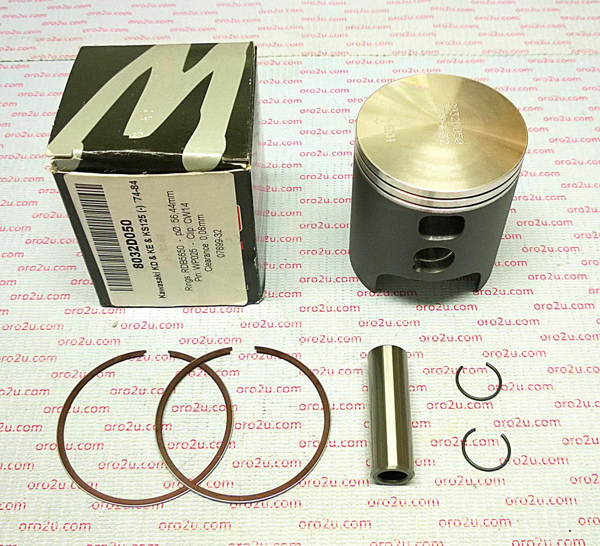 PISTON KIT KD KE KS 125 57.00, WOSSNER 8032D100 74-84