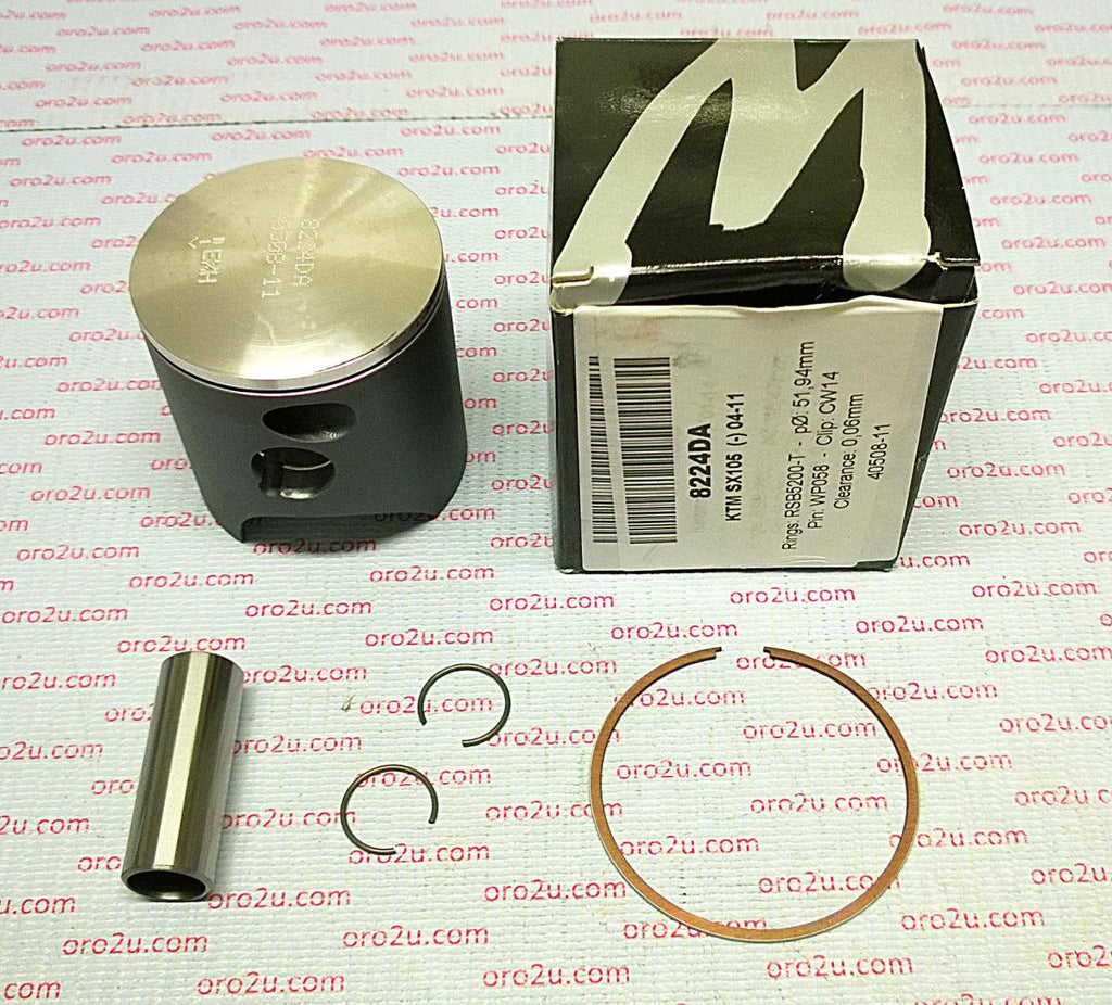 PISTON KIT KTM 105 SX XC 52.00, FORGED WOSSNER 8224DC 03-08