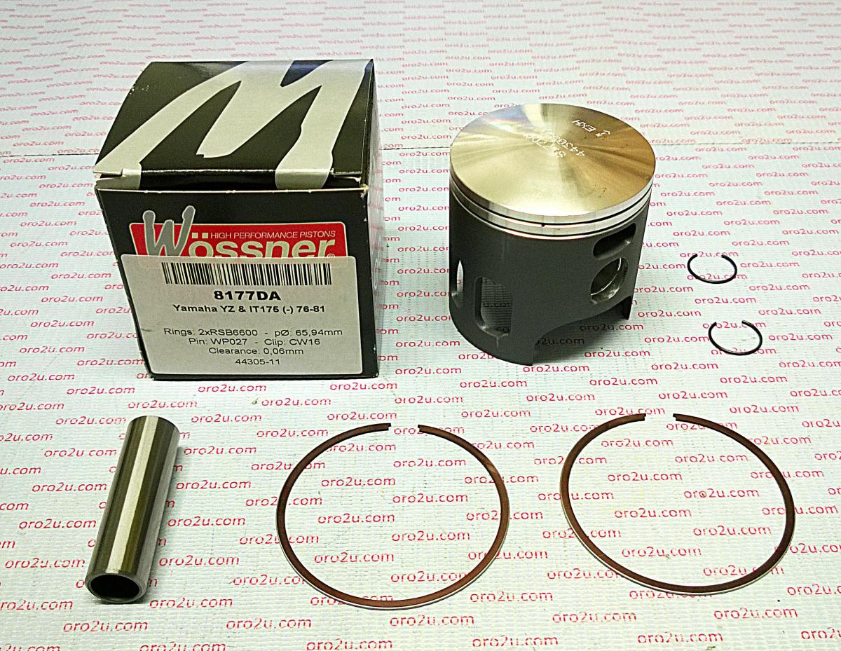 PISTON KIT 76-81 IT175 68.00, FORGED WOSSNER 8177D200