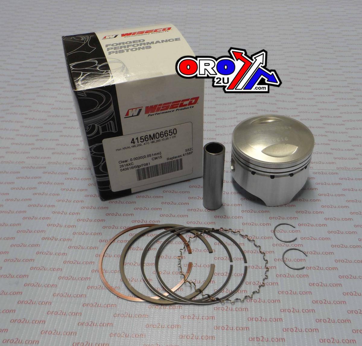 PISTON KIT XR200 ATC200 80-02, WISECO 4156M06650 66.50