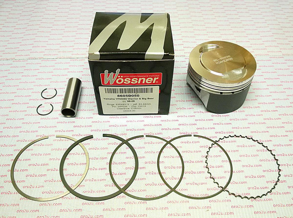 PISTON KIT 95-05 YFM350 84.00, FORGED WOSSNER 8605D100