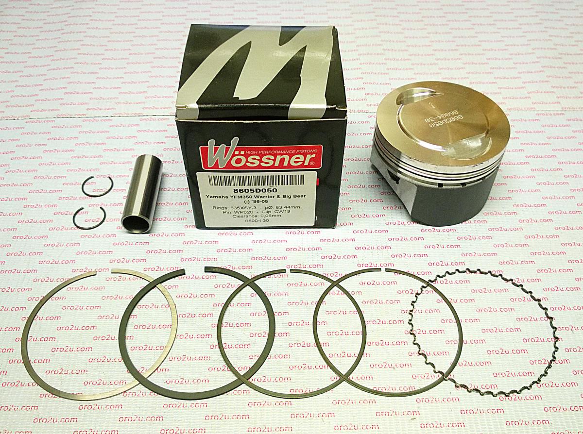 PISTON KIT 95-05 YFM350 84.00, FORGED WOSSNER 8605D100