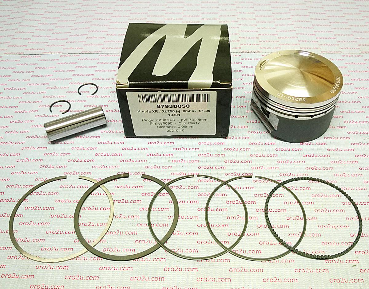 PISTON KIT 86-04 XR250 77.00, FORGED WOSSNER 8793D400