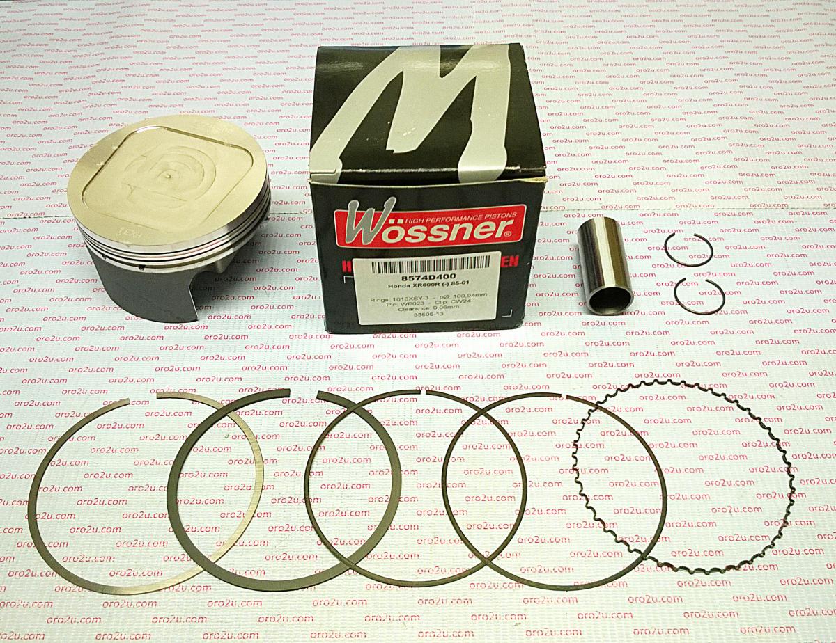PISTON KIT 85-00 XR600R 97.00, FORGED WOSSNER 8574DB