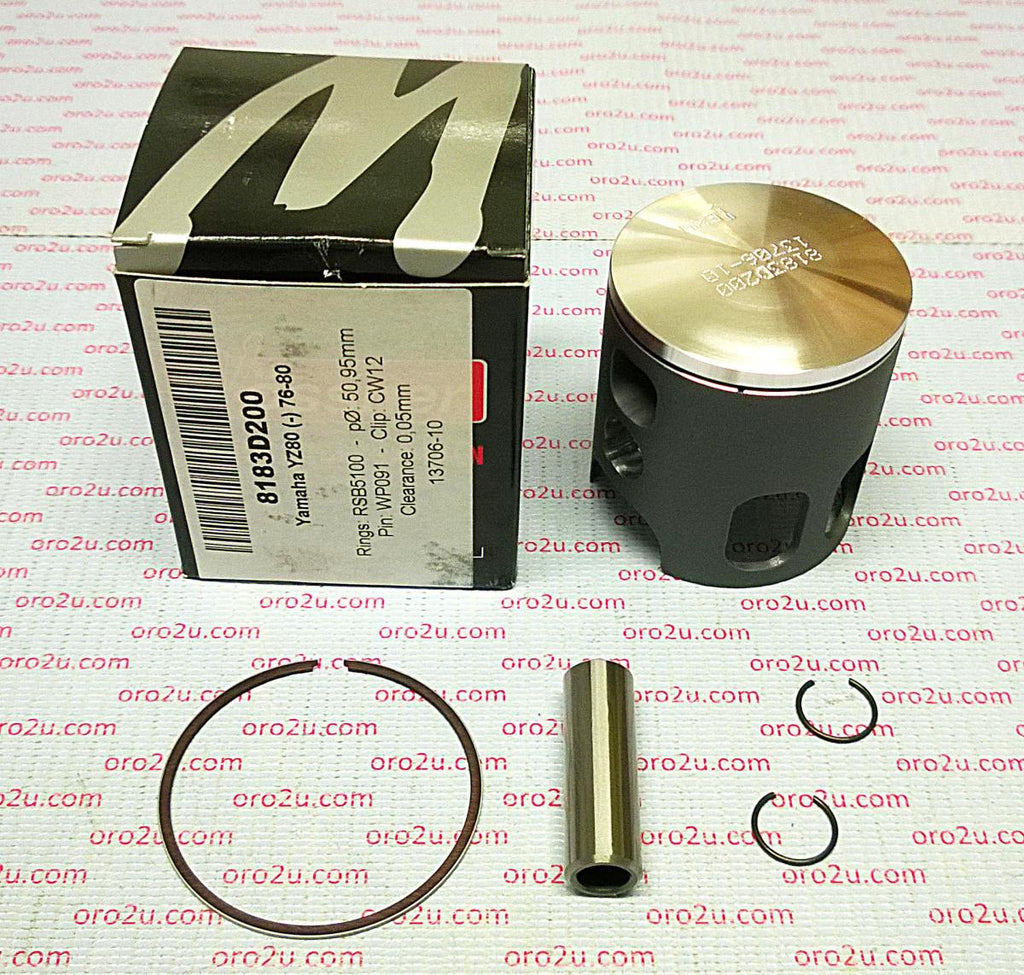 PISTON KIT 76-80 YZ80 49.00, FORGED WOSSNER 8183DA
