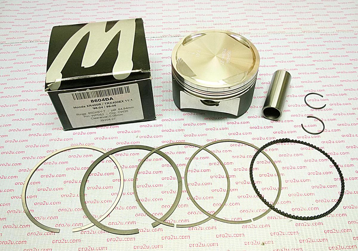 PISTON KIT XR400 TRX400 87.00, FORGED WOSSNER 8604D200