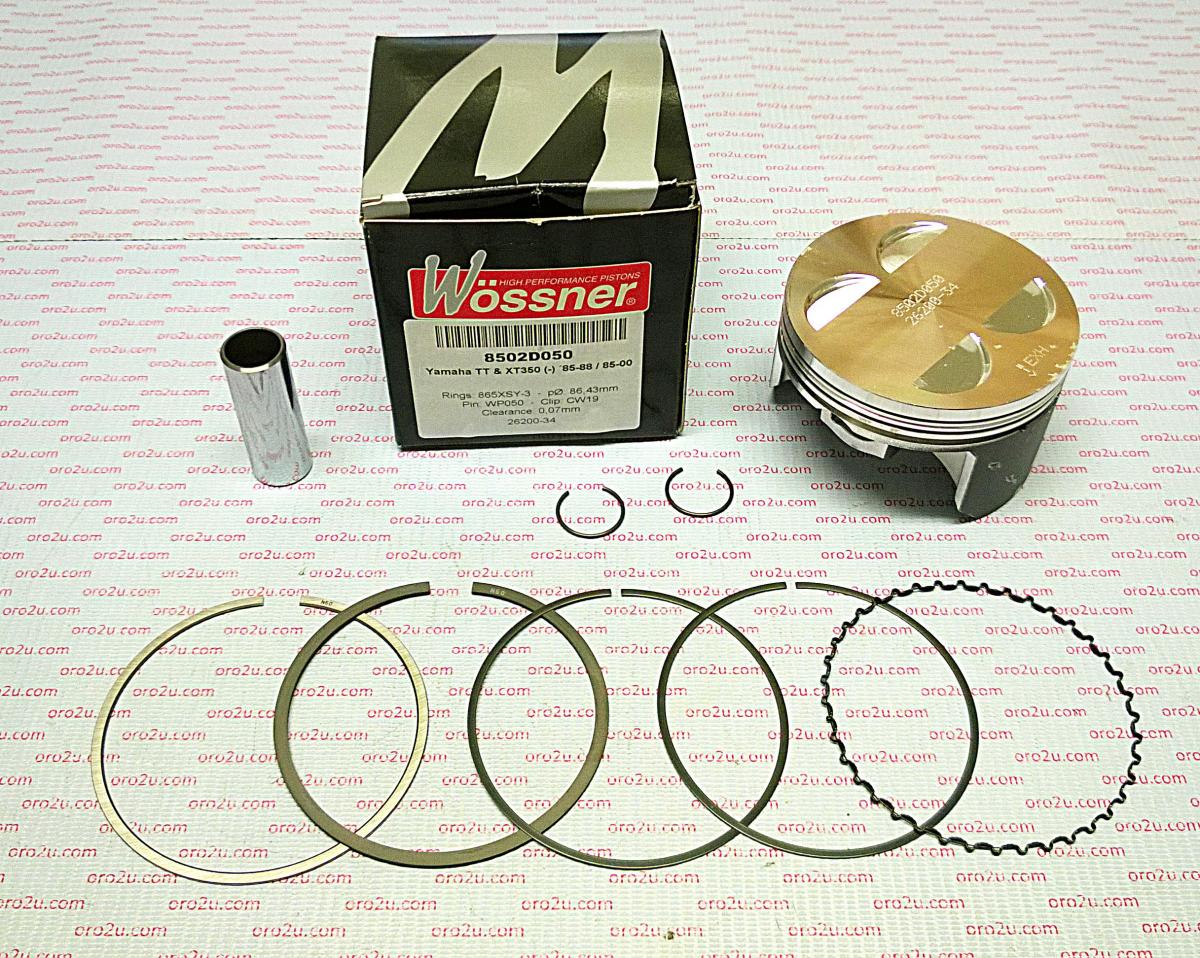 PISTON KIT XT350 TT350 87.50, FORGED WOSSNER 8502D150