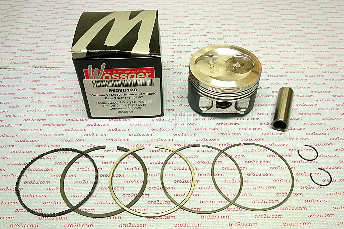 PISTON KIT YFM YFB250 71.00, WOSSNER FORGED 8659DA 92-01